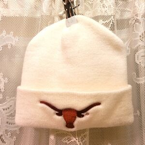 Headmaster White Texas Longhorns Beanie NWOT